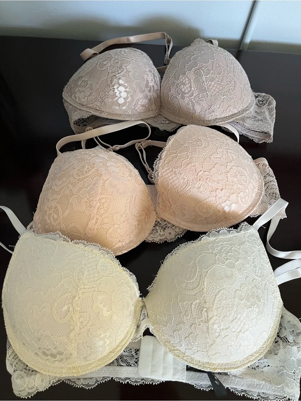 Lace Push-Up Bra - Nude, Blush & Cream